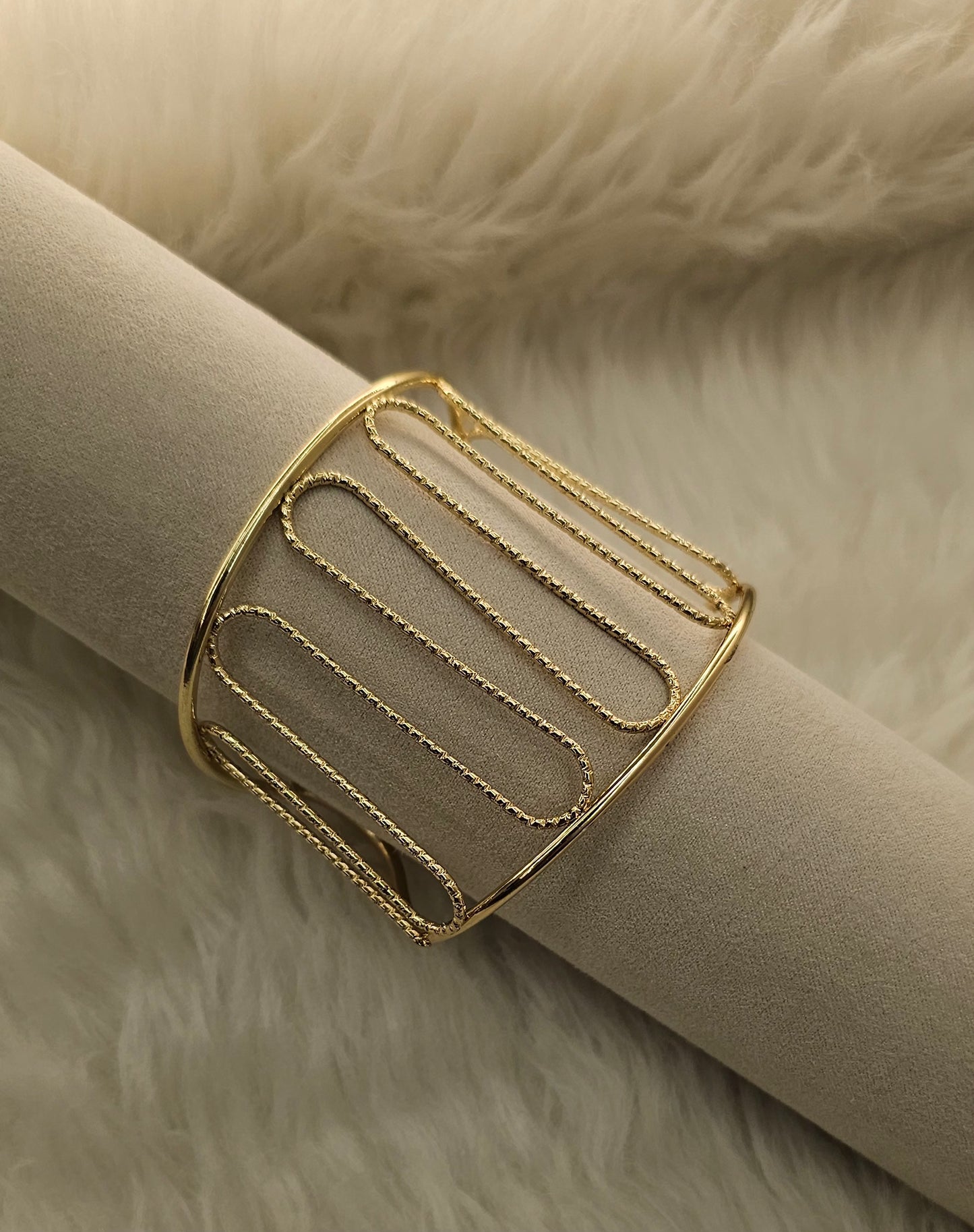 Golden Serpentine Cuff