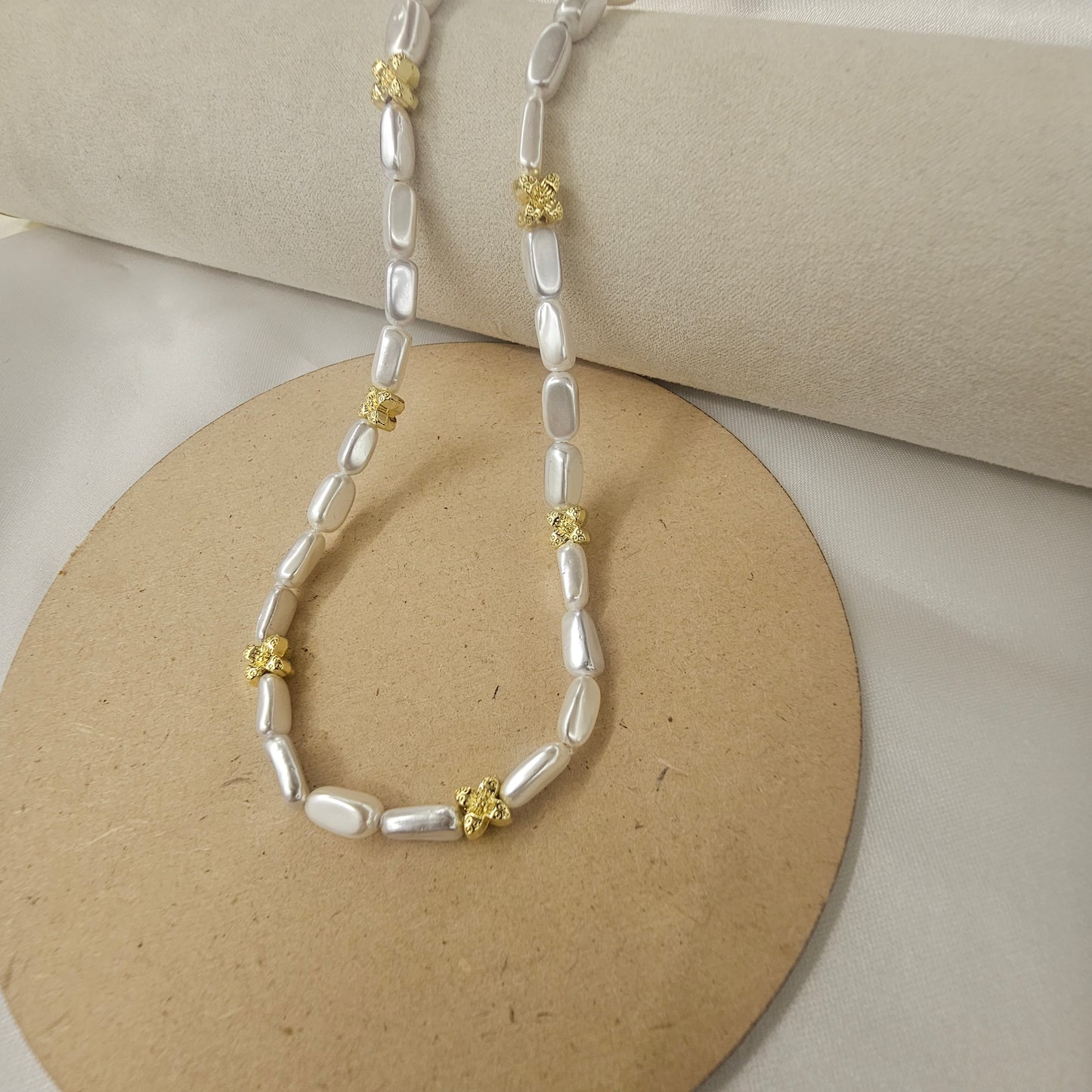 Golden Bloom Baroque Necklace