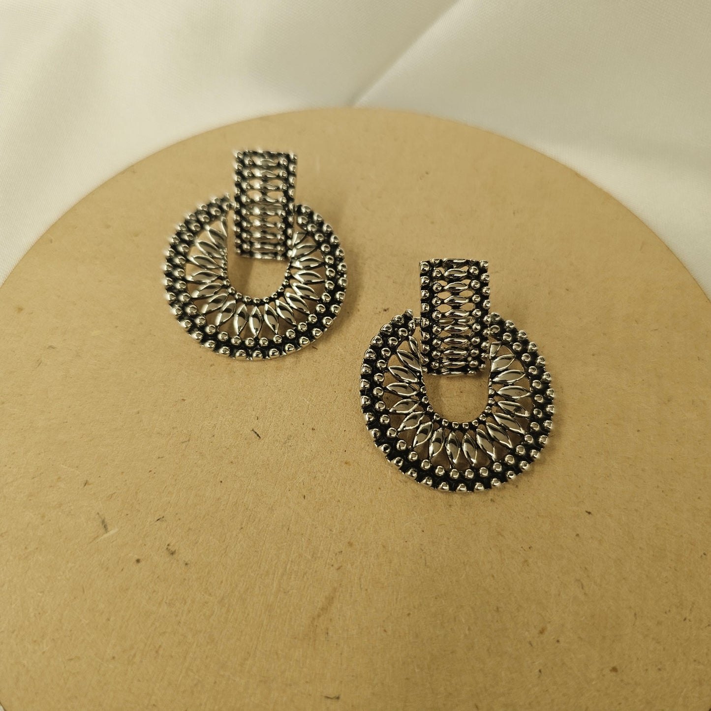 Oxidized Regal Hoops