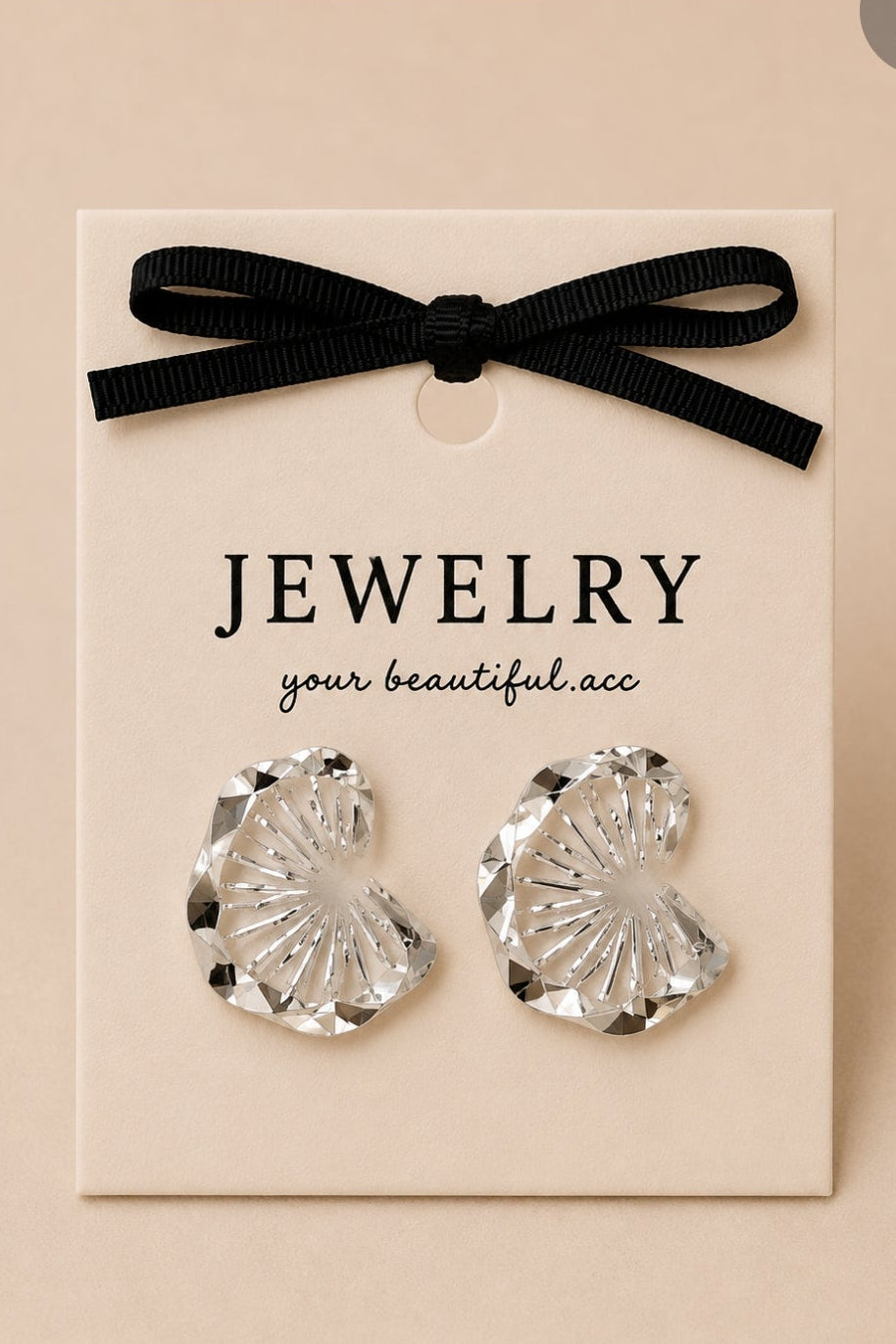 Prism heart sparkles studs