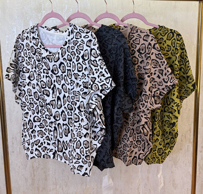 Tiger print  big size T shirt