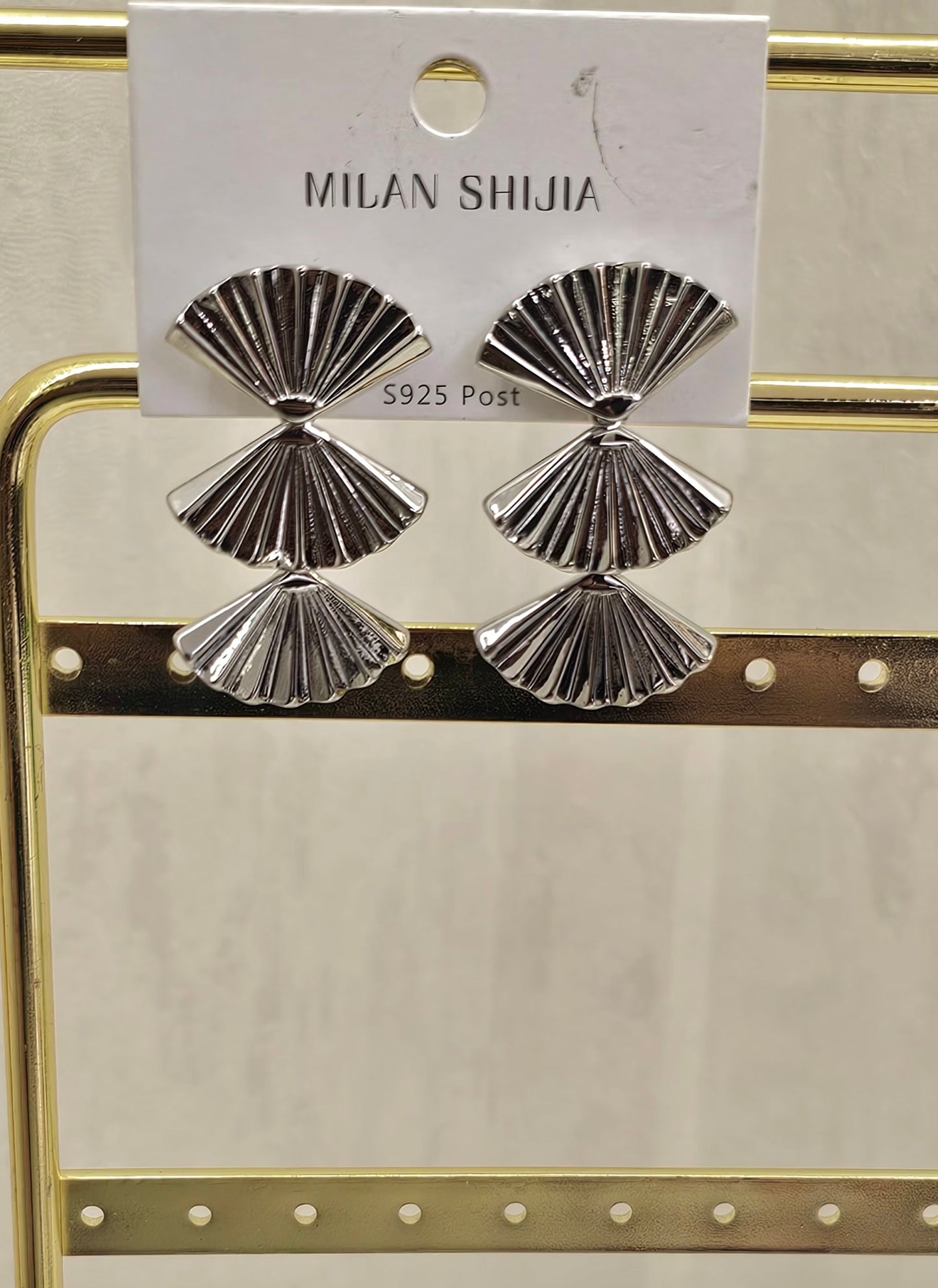 Deco Fan Drop Earrings