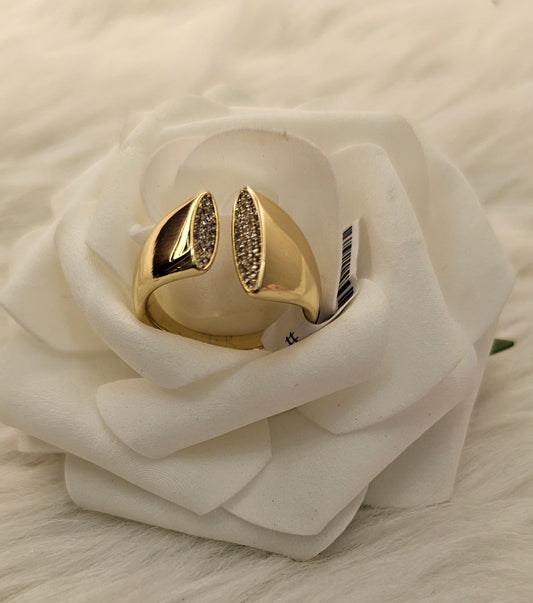 Pave Split Cuff Ring