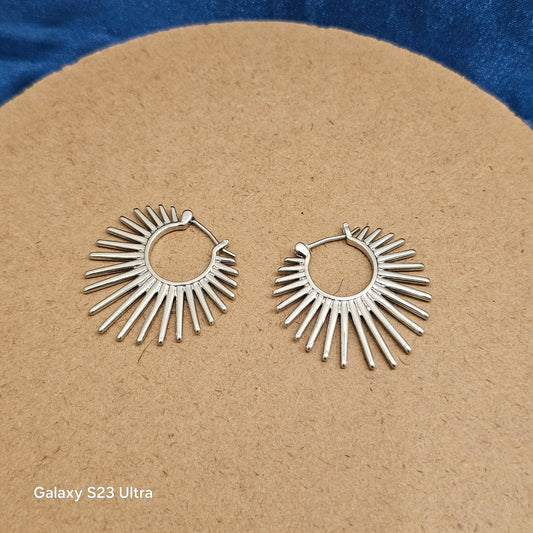 Molten Teardrop Hoops