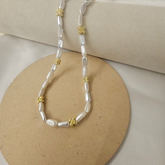 Golden Bloom Baroque Necklace