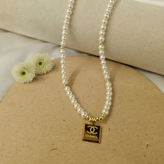 Designer Logo Square Charm