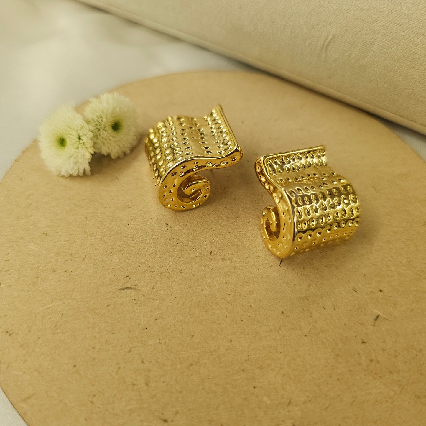 Woven Stone Studs