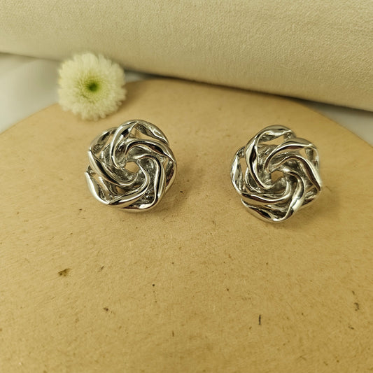 Silver Rose Swirl