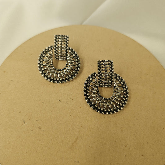 Oxidized Regal Hoops