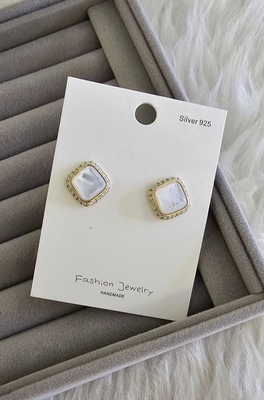 Mother of Pearl Cushion Studs