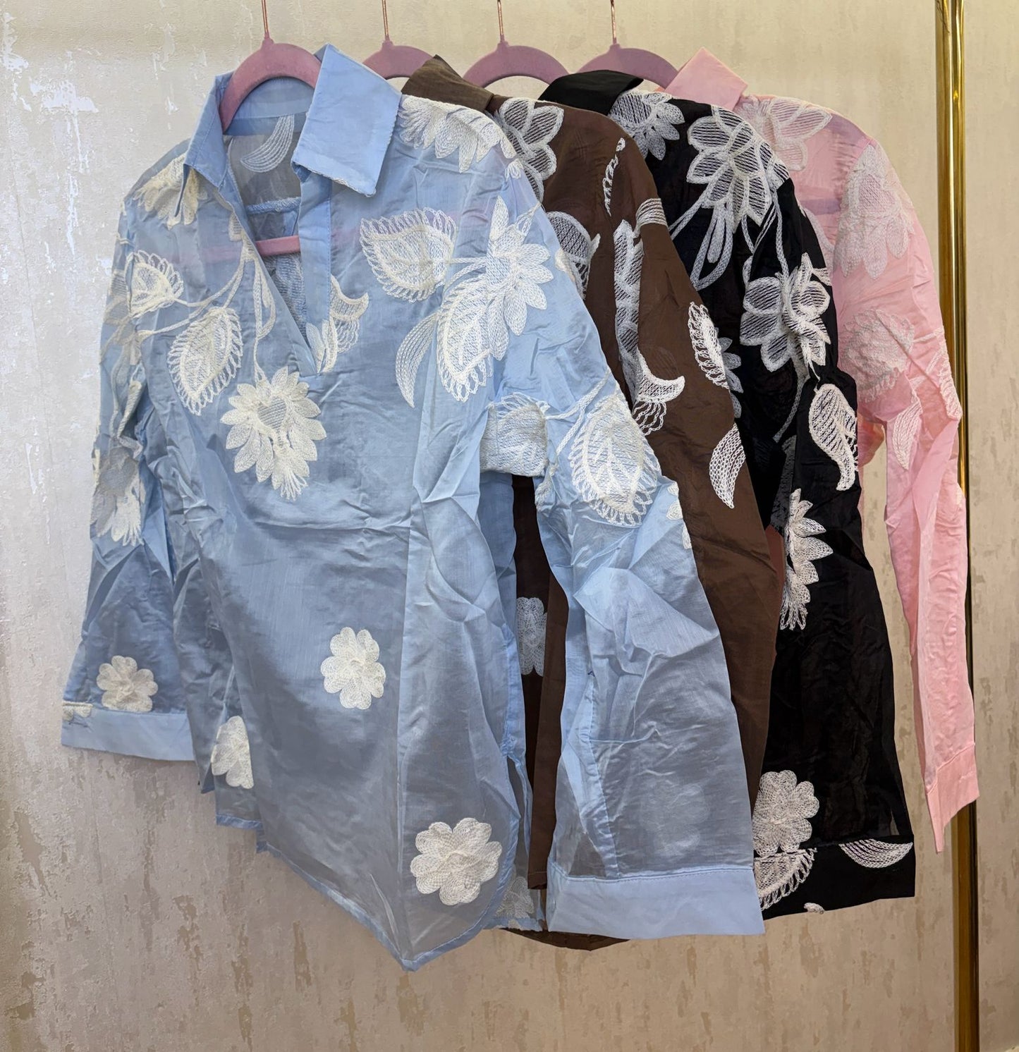 Organza embroidery Top