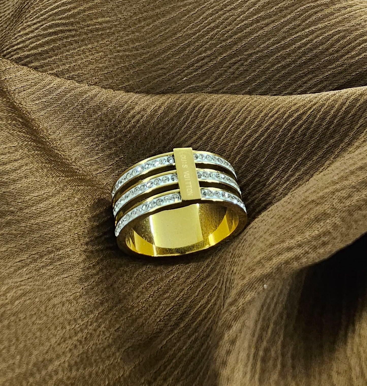 Triple Pave Designer Band