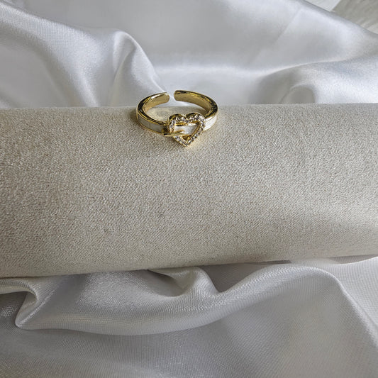 Heart Enamel Band Ring