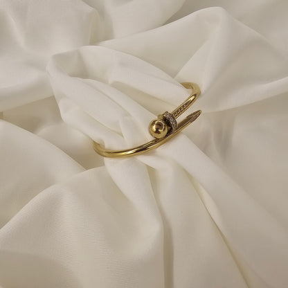 Pave Accent Nail Bracelet