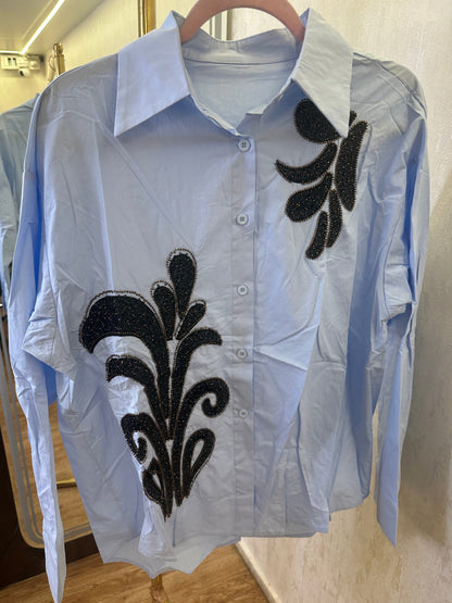 Pure Cottan patch work shirt