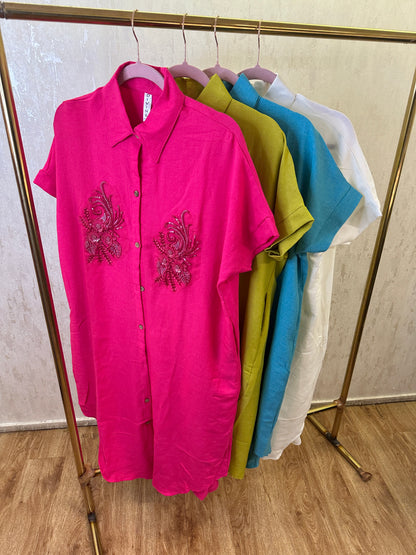 Long tunic dress patch work