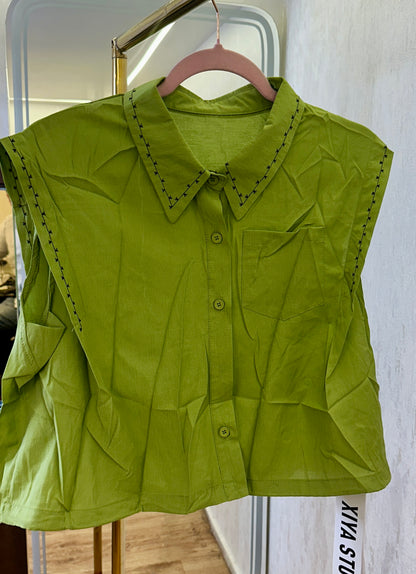 Linen trendy look Top