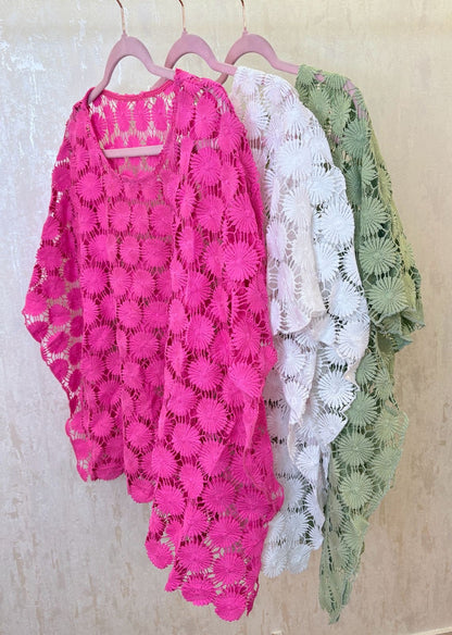 Crosia poncho Top