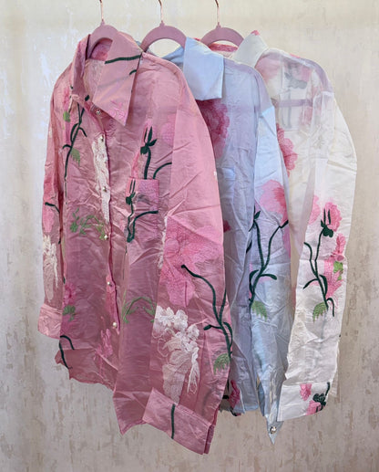 Organza embroidery Top