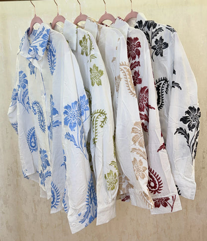 Emboss print shirt