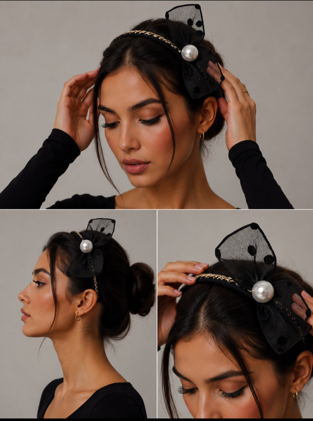Pearl Grace bow band