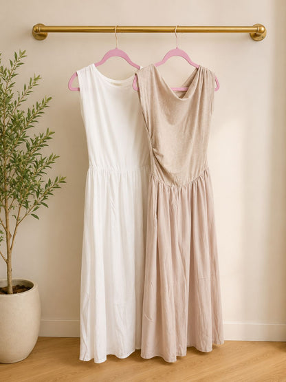 Off-White Belted Maxi Dress