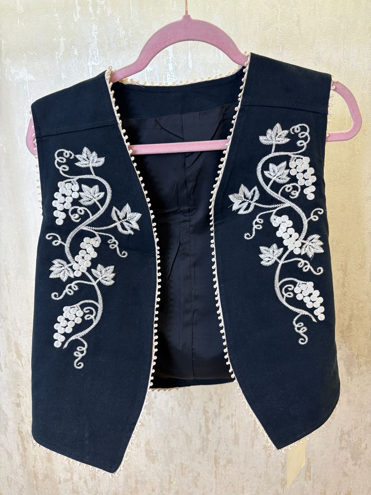 Linen embroidery Waistcoat