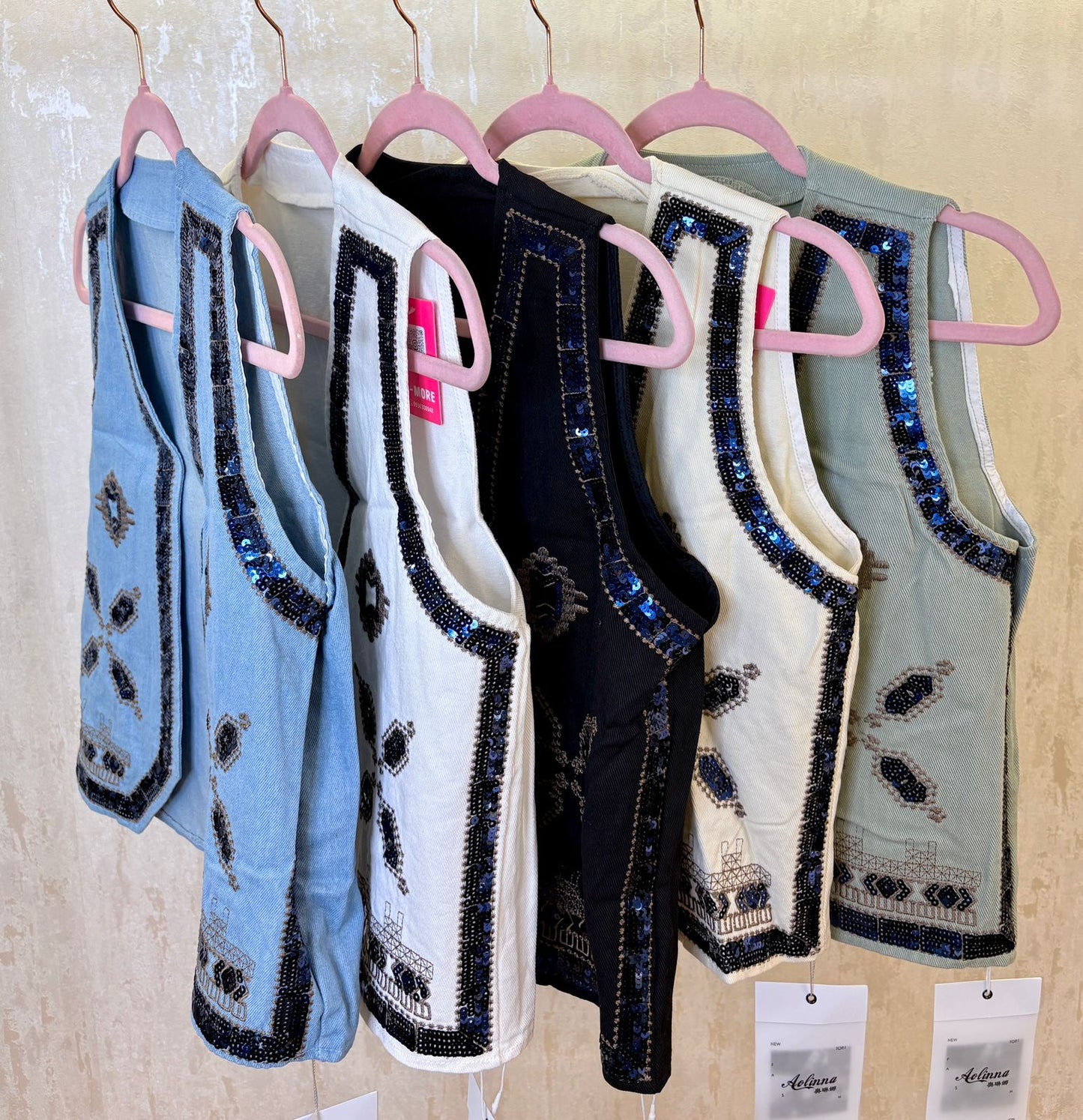 Cottan denim Waistcoat