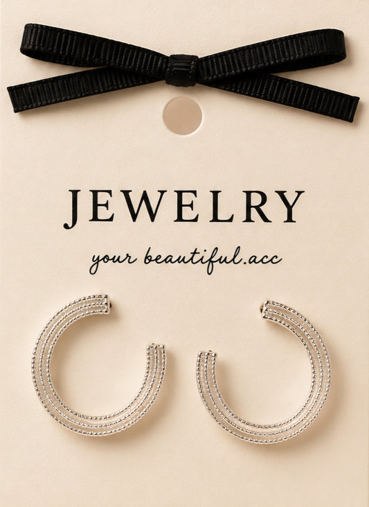 Classic silver studs