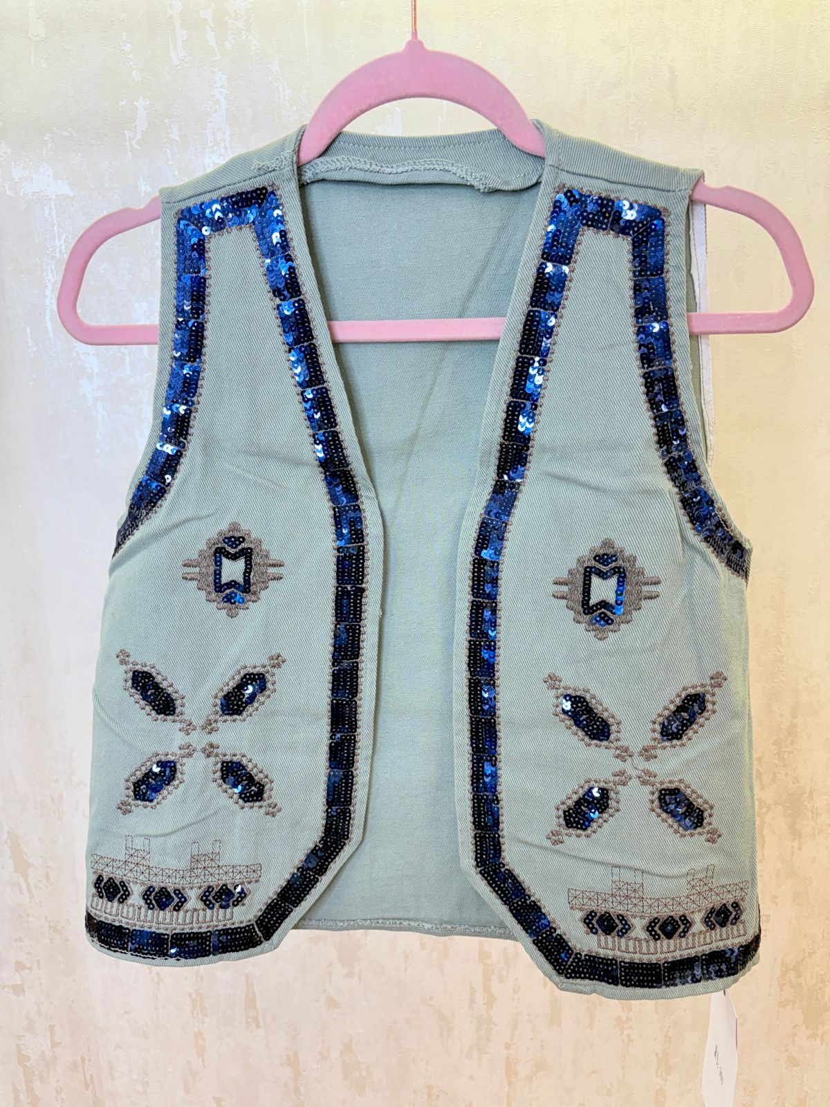 Cottan denim Waistcoat