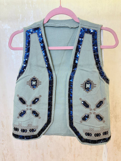 Cottan denim Waistcoat