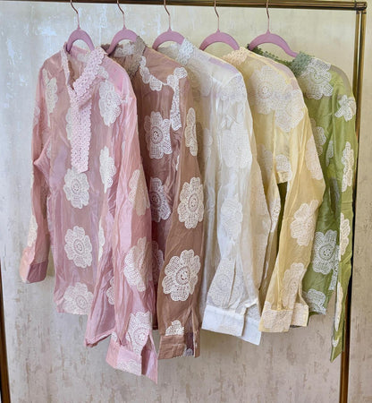 Organza fabric top