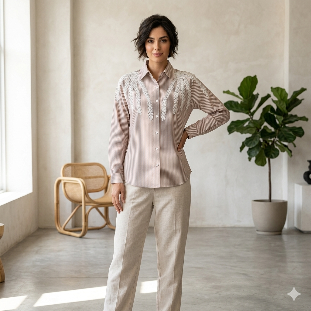 Imported fabric shirt party wear